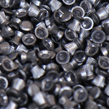 Preview: Mauser Real Sport 500 Stk. Diabolos Flachkopf geriffelt Kaliber 4,5 mm